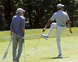 In the 2008 Presidential election, he supported and also campaigned for Barack Obama. He also played golf with former President.